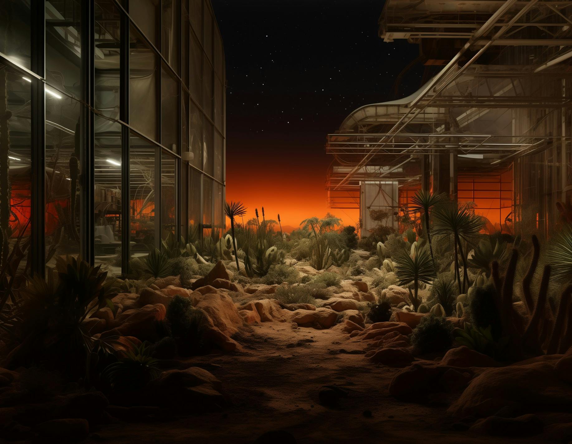 Future desert scene